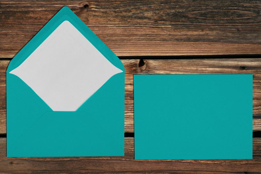 Briefhüllen mit Seidenfutter C6 114x162 mm Nassklebend Ocean gerippt 100 g/qm